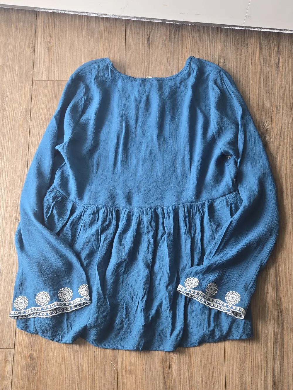 Entro Embroidered Stars Baby Doll Top